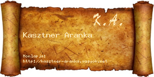 Kasztner Aranka névjegykártya
